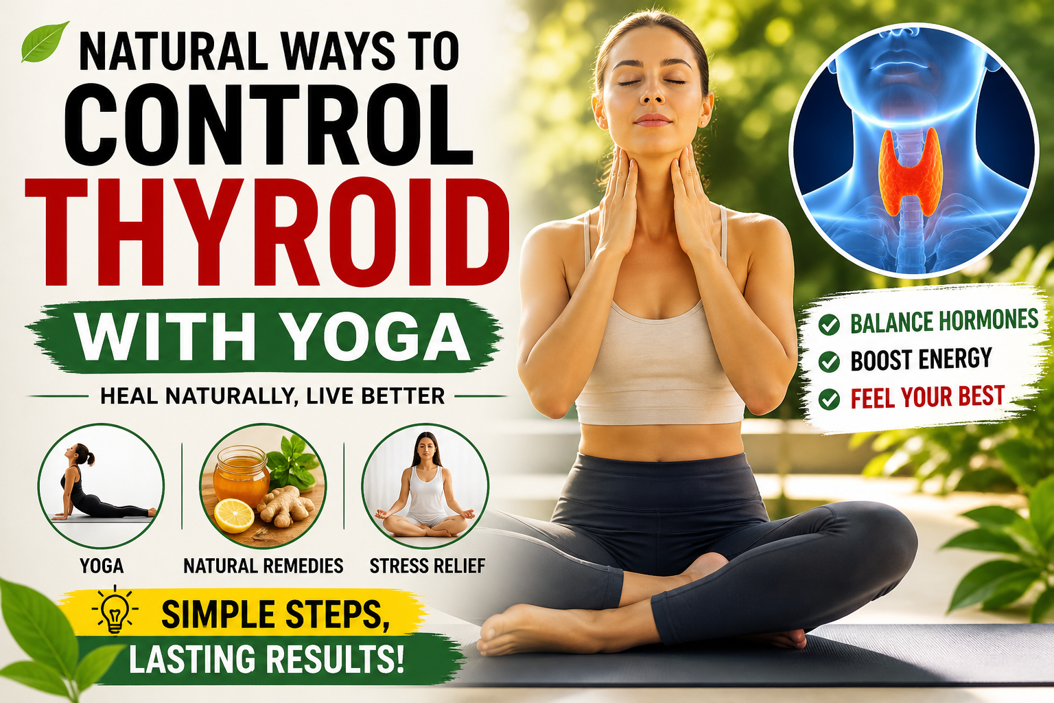 Still Tired? This Daily Yoga Routine May Fix Your Thyroid Naturally